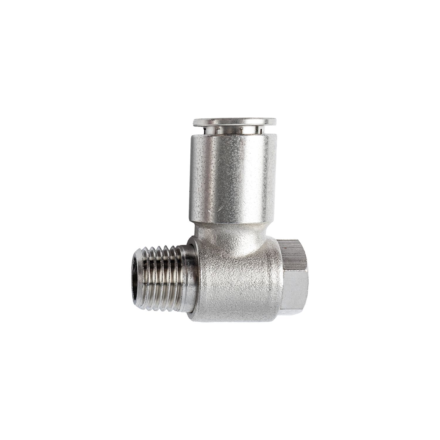 Metal Swiv. Elbow 10mm X 1/4' M